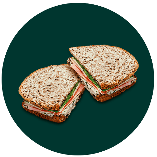 Sandwich Pavita, queso & espinaca
